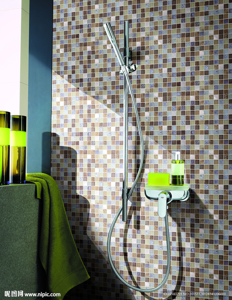 马赛克分层效果图