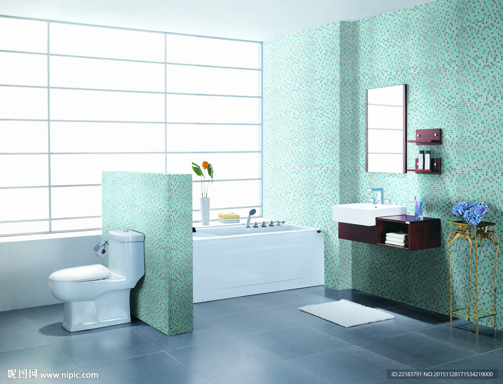 马赛克分层效果图