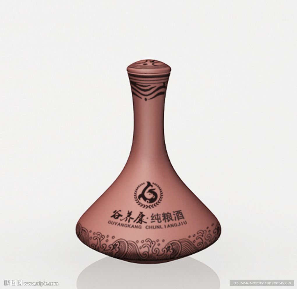 陶瓷酒瓶模型