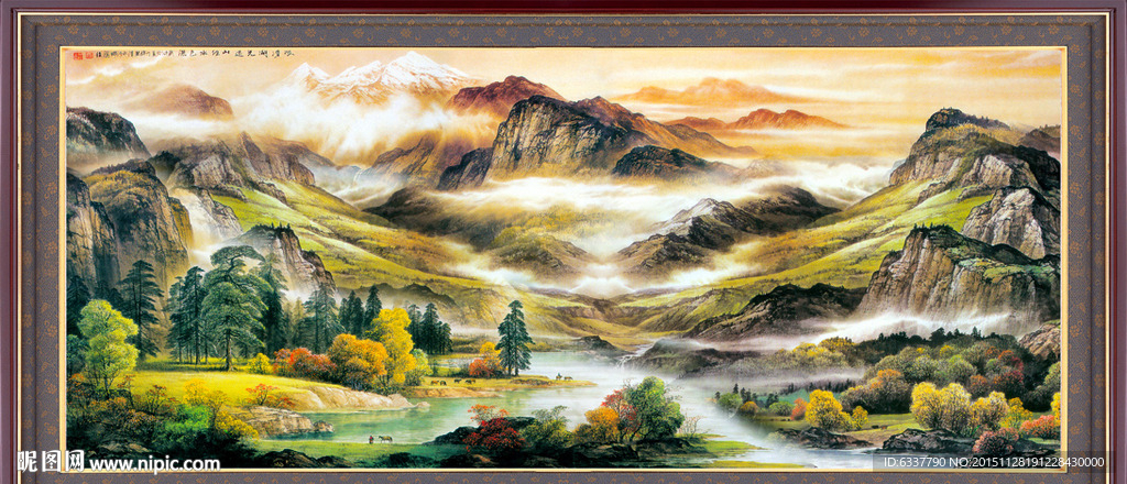 山水画 山水风景