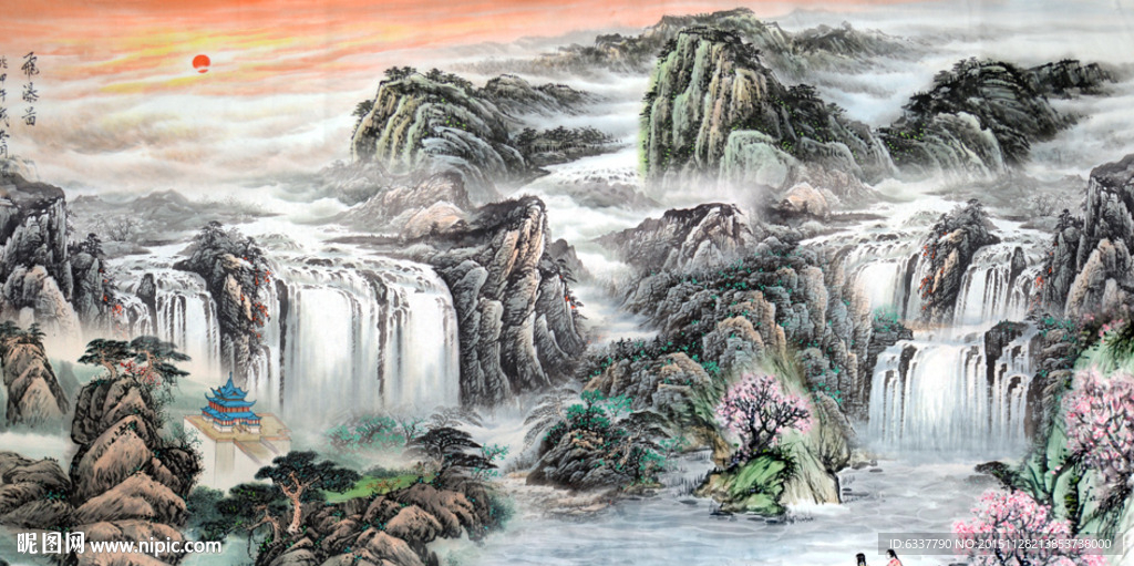 山水画 山水风景