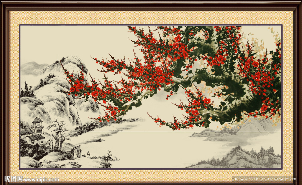 国画梅花