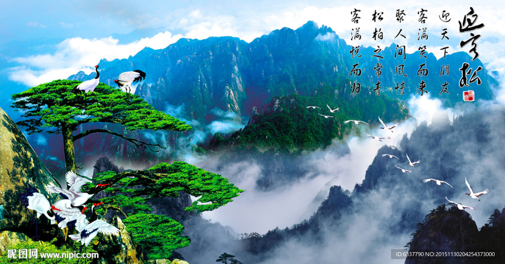 黄山迎客松