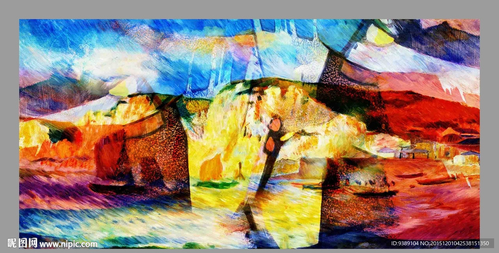 抽象油画
