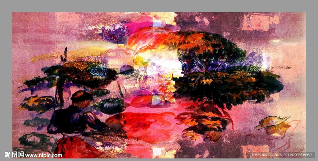 抽象油画