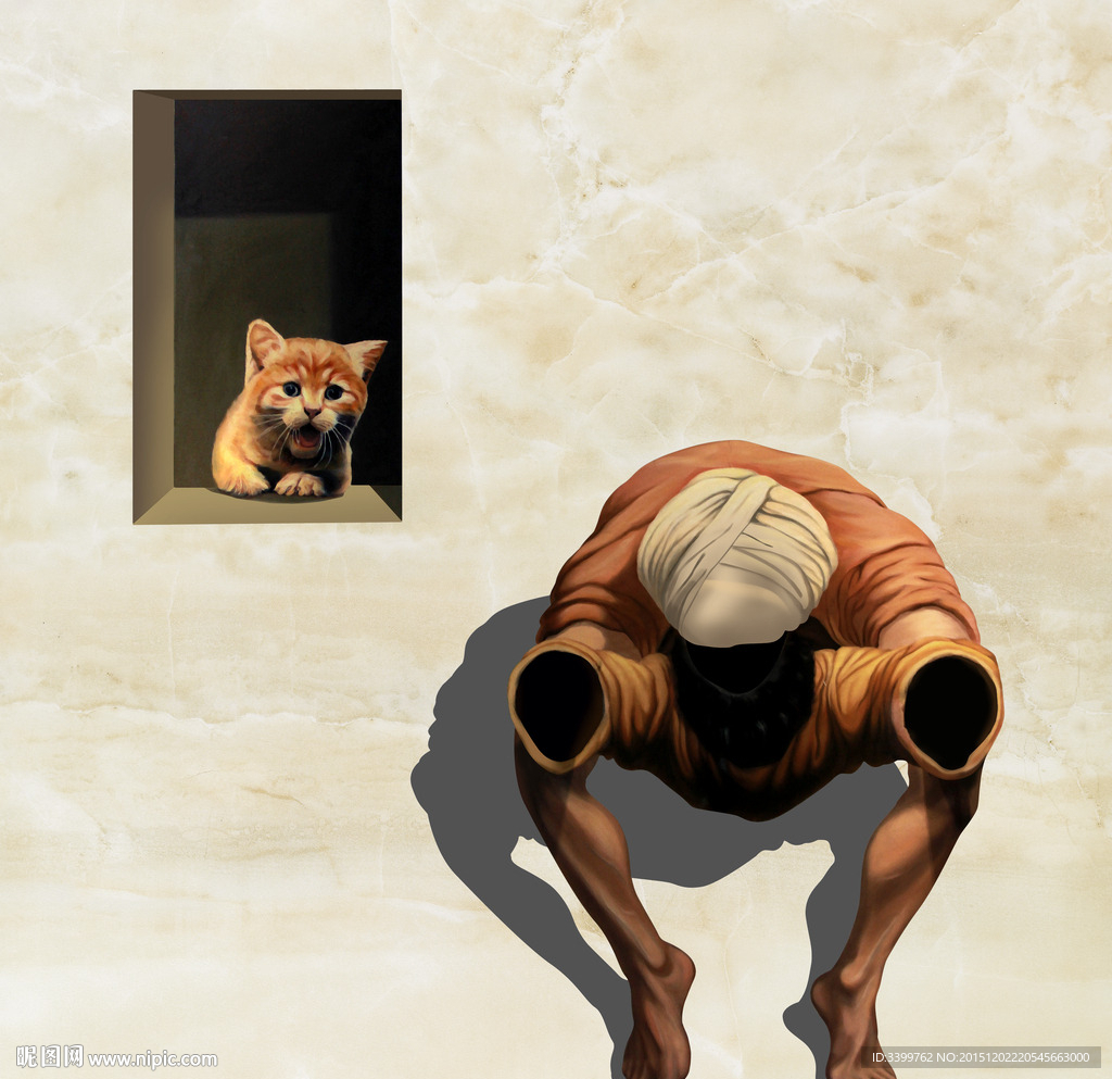 猫和人拍照互动3D画