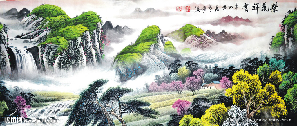 山水画 山水风景