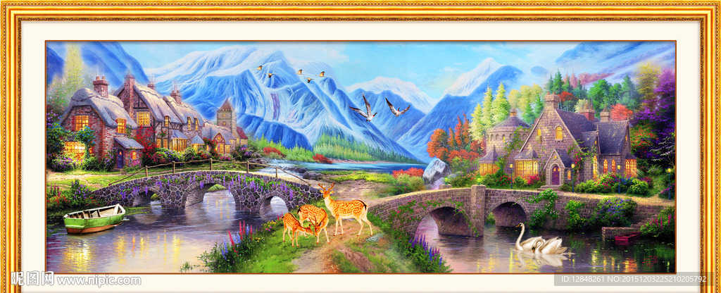 悠然小居 油画