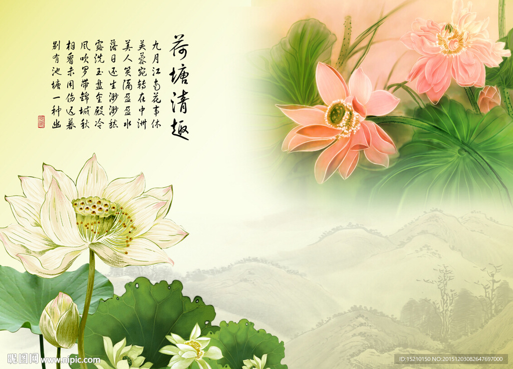 荷塘清趣荷花