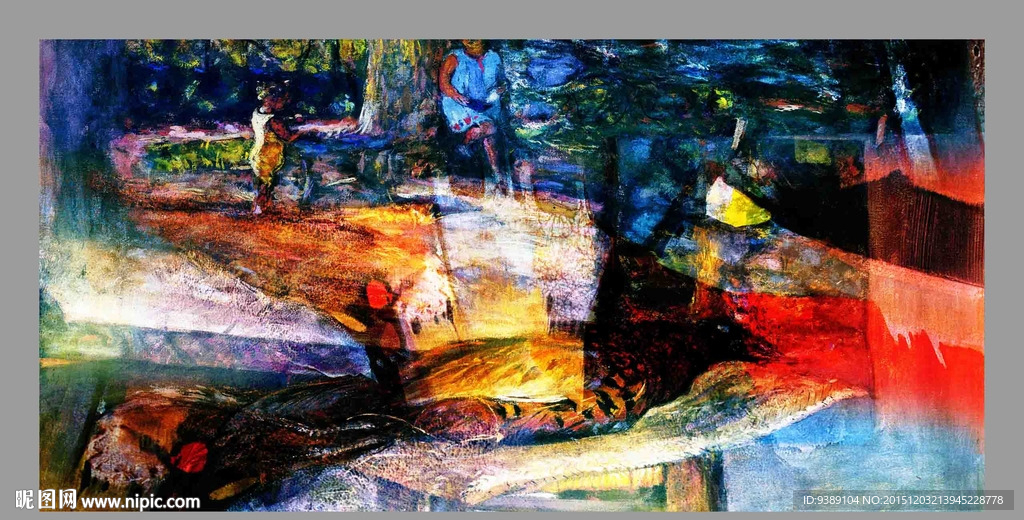 抽象油画