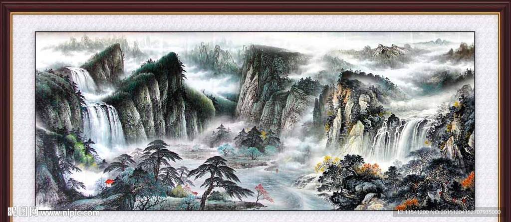 山水画 山水风景