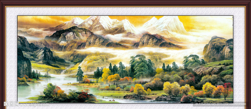 山水画 山水风景