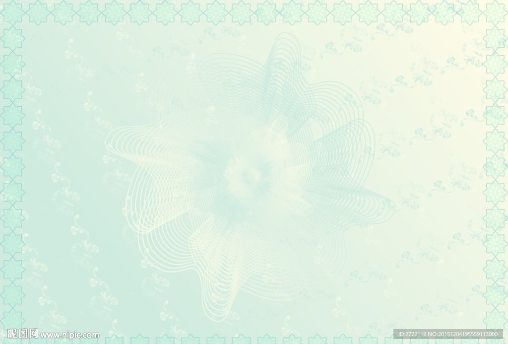 蓝宝石 商业证书纹