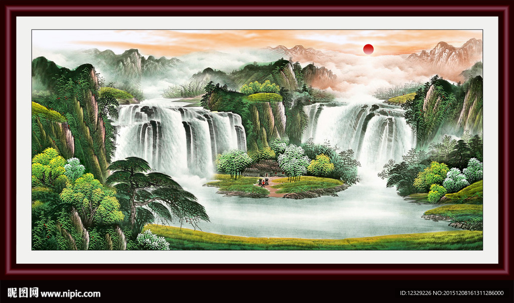 山水画 山水风景