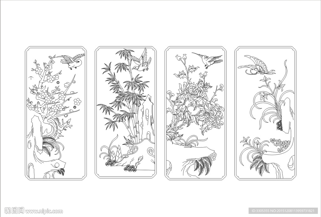 菊花雕刻图