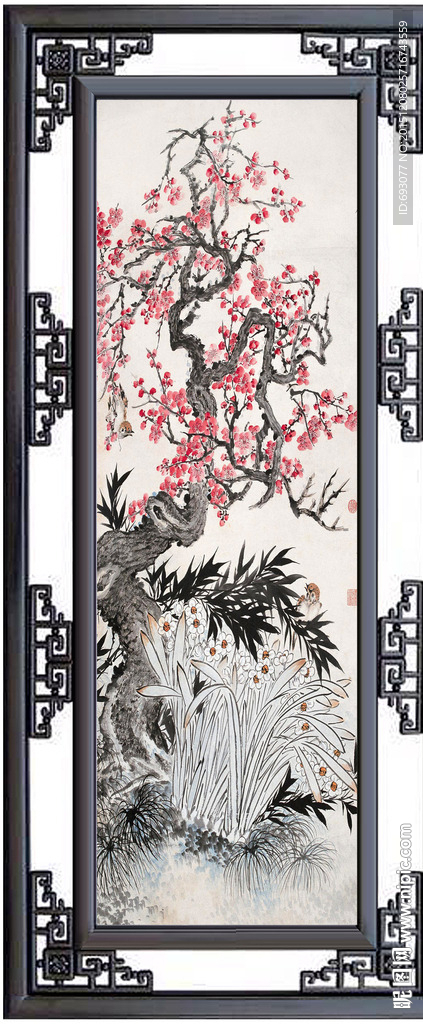 国画梅花图片