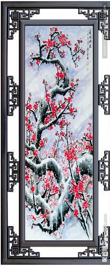 国画梅花图片