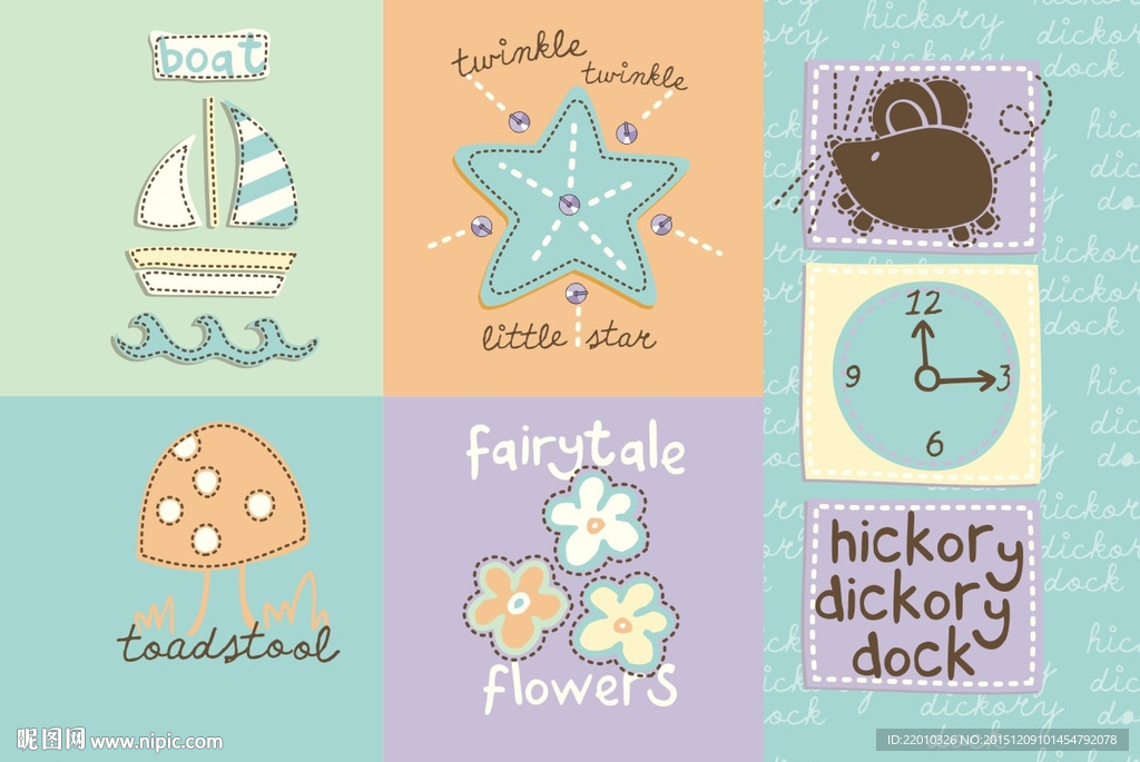 儿童卡通幼儿底纹素材