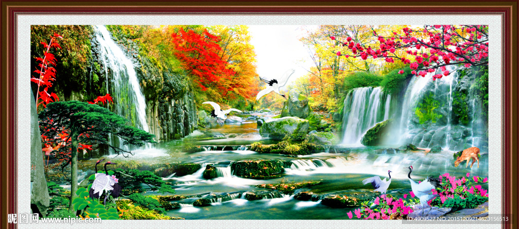 山水画 山水风景