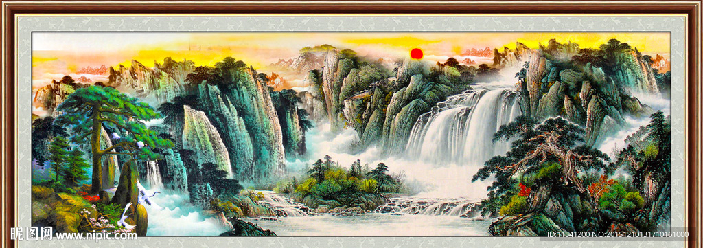 山水画 山水风景