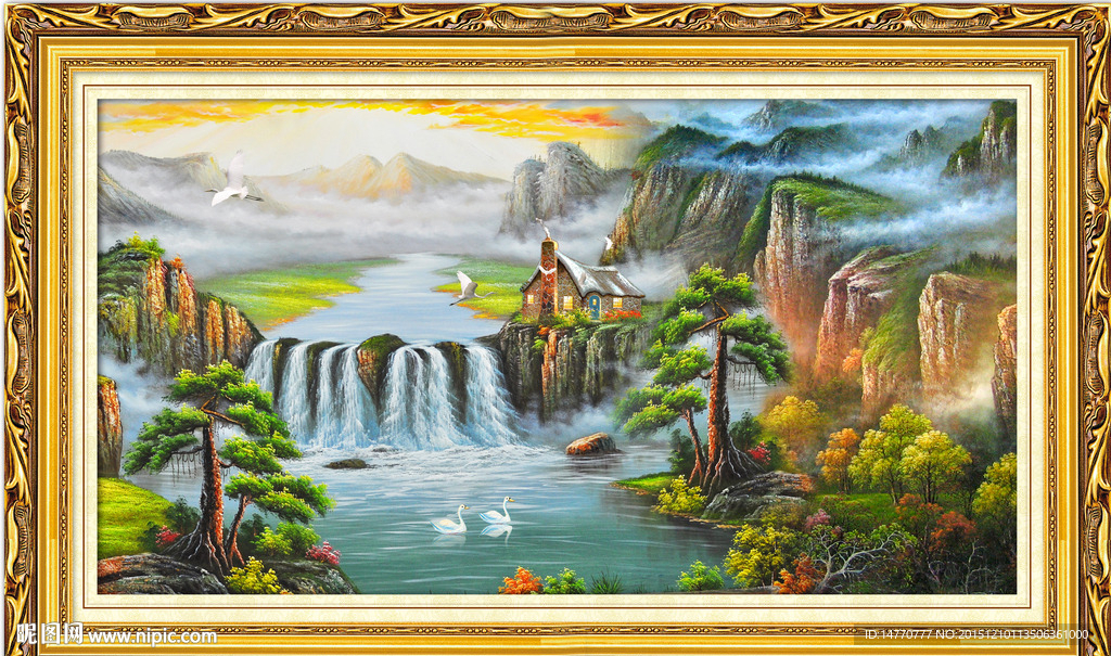 山水油画