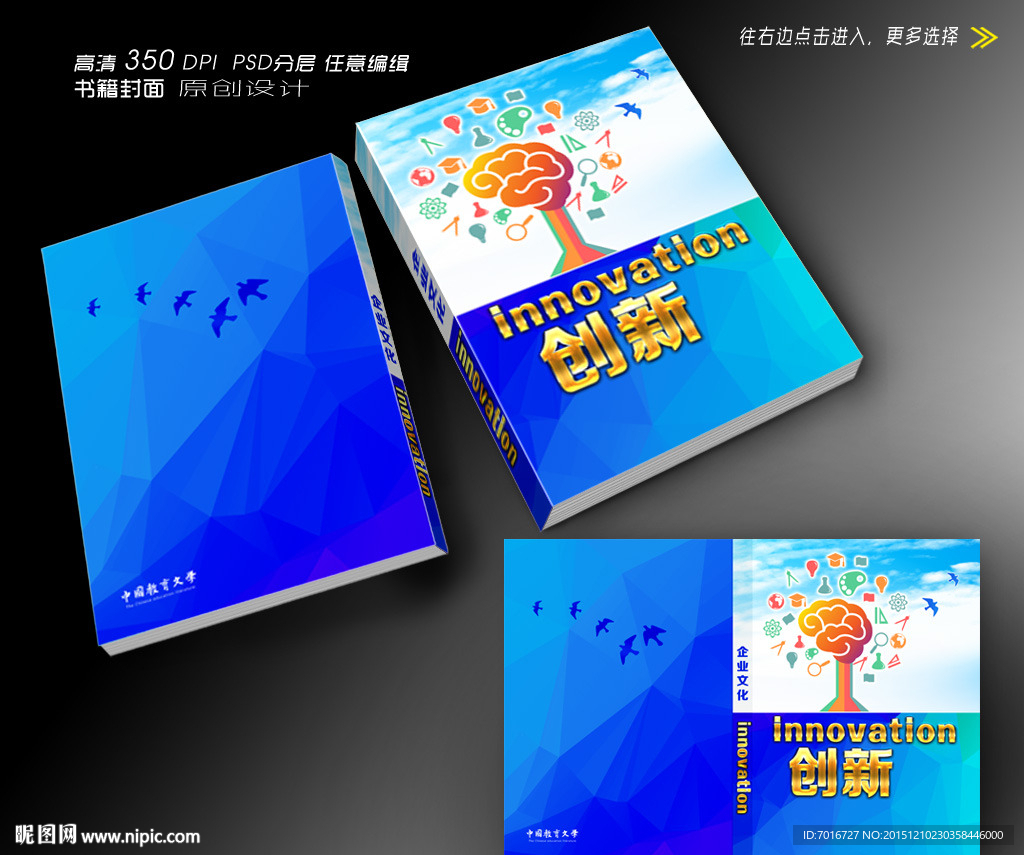 企业画册封面设计 (平面图)