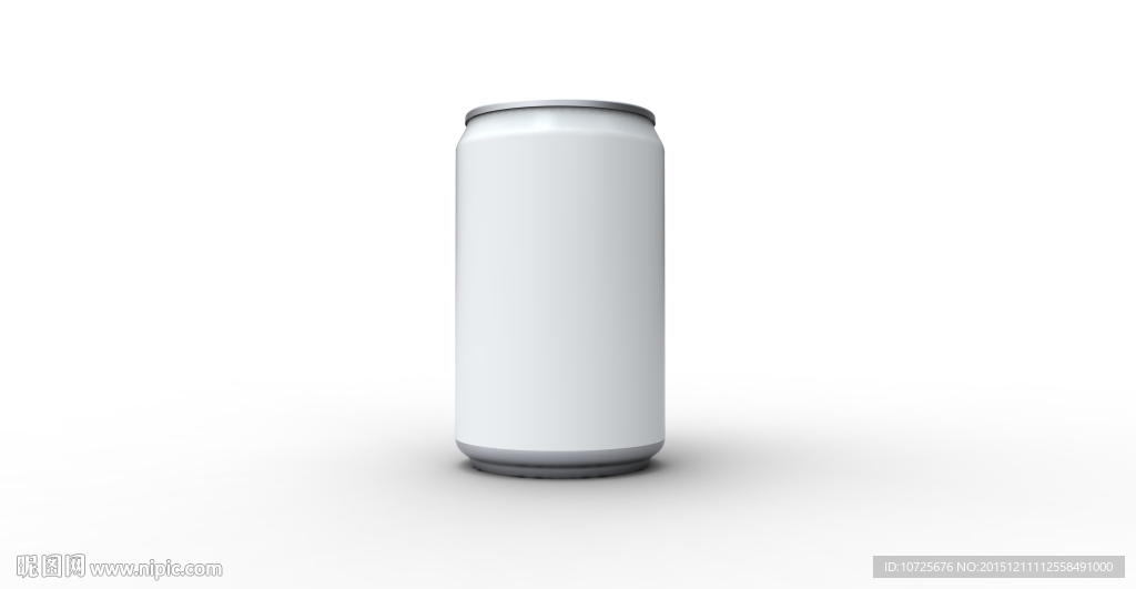 正立的白罐