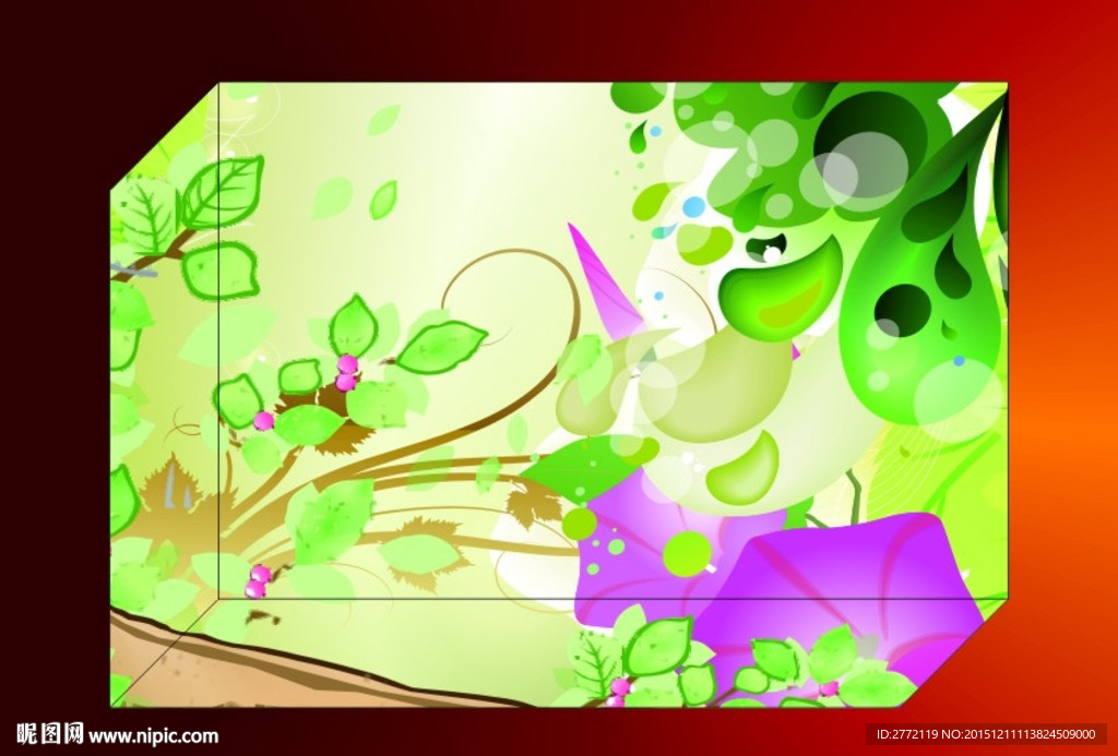 牵牛花绿叶 精品盒