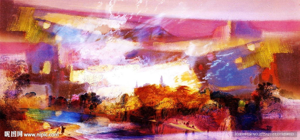 抽象油画