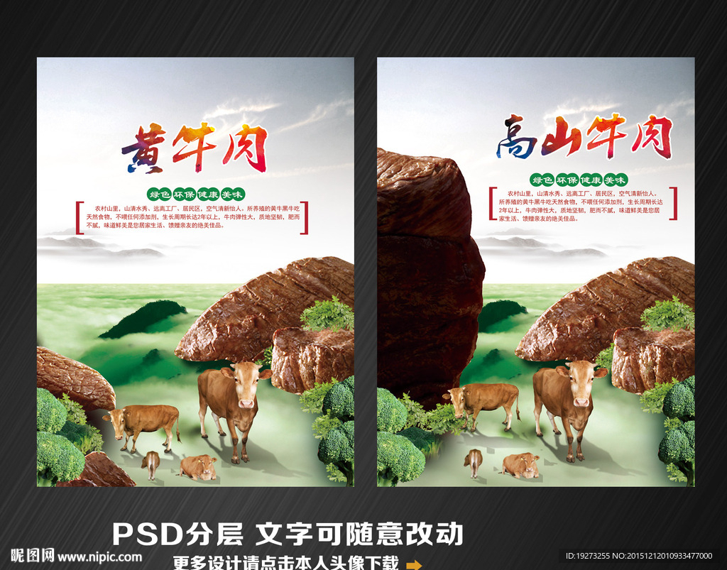 高山牛肉 黄牛肉