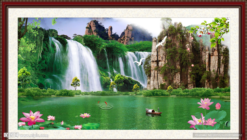 山水画 山水风景
