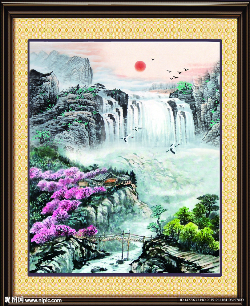 巨幅山水画