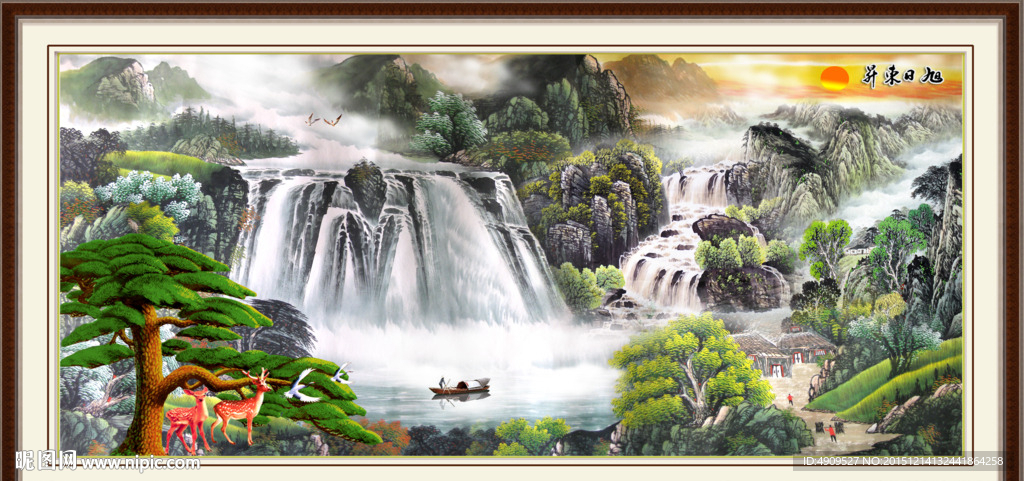 山水画 山水风景