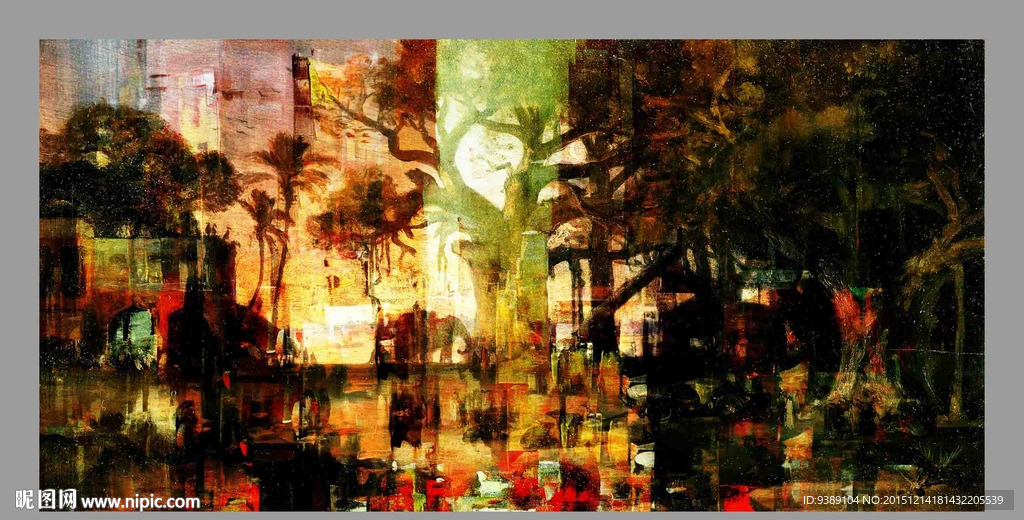 抽象油画