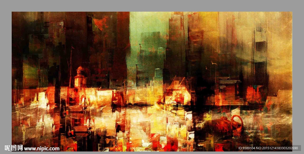抽象油画