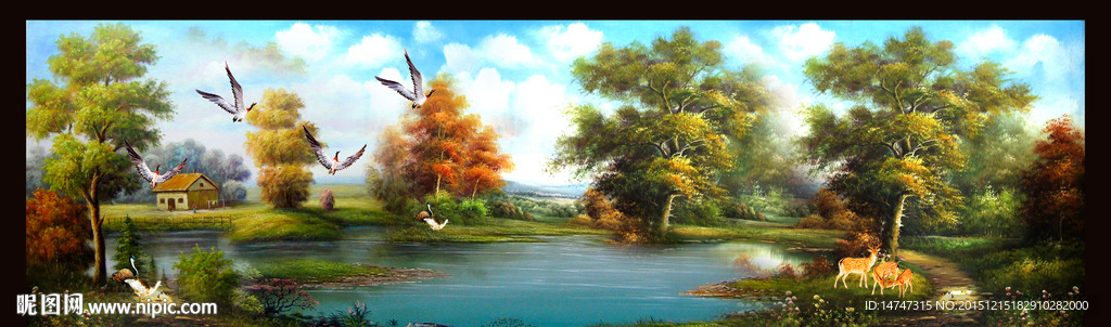 美丽风景油画