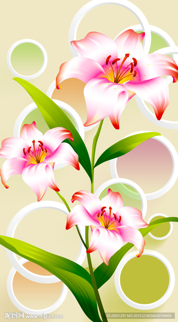 3d立体花朵玄关