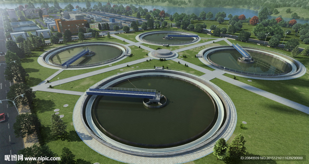 污水处理厂建筑动画 MAX