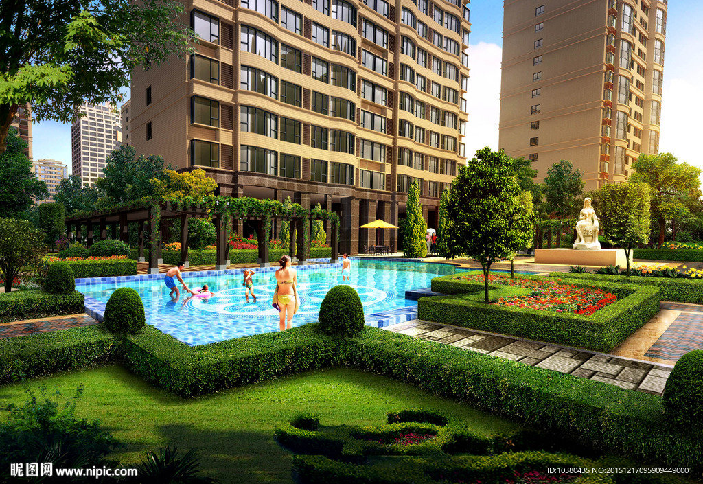 楼盘园林效果图