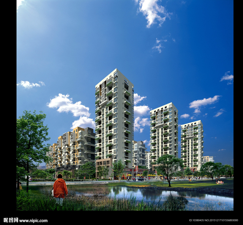 绿色小区效果图