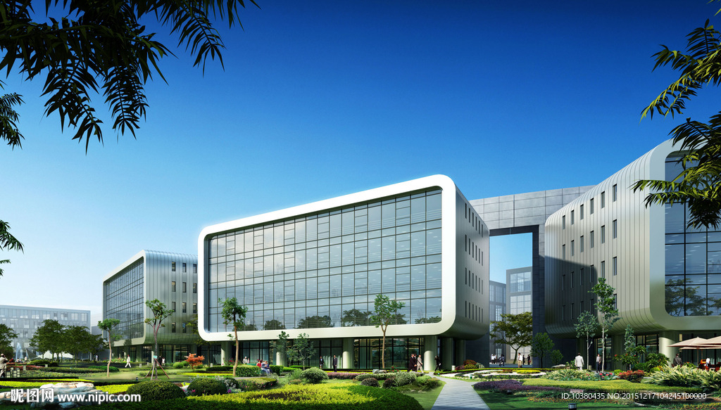 工业园区精细效果图