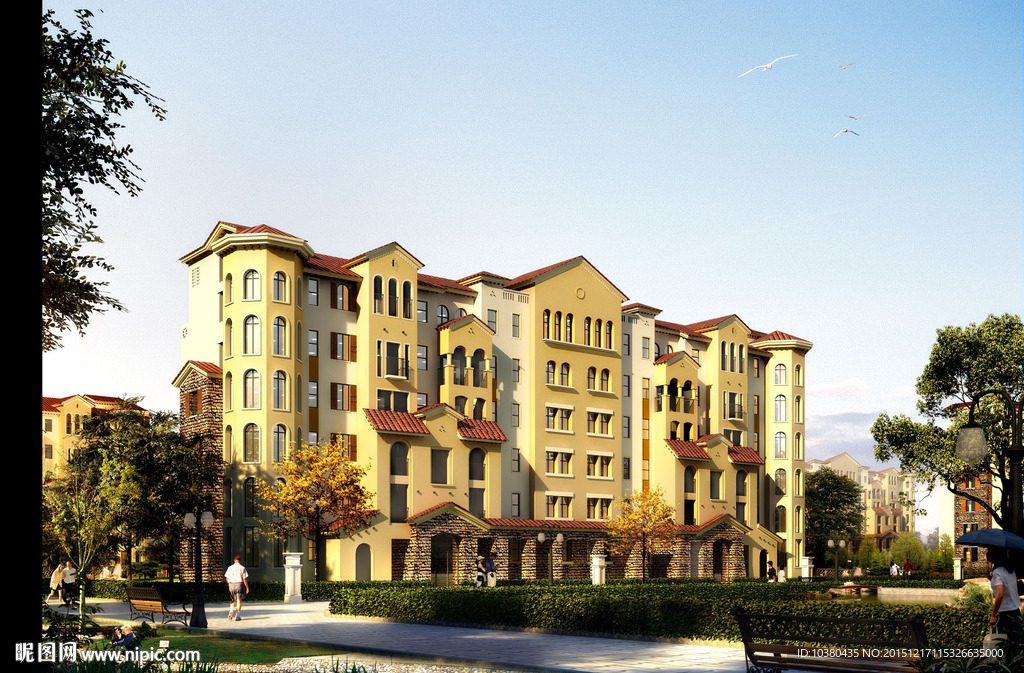 精细多层住宅效果