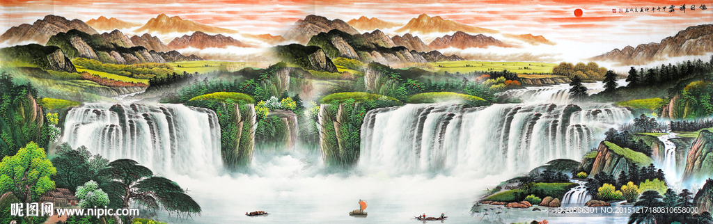 山水画 山水风景