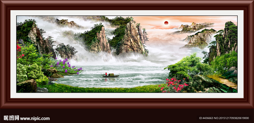 山水画 山水风景