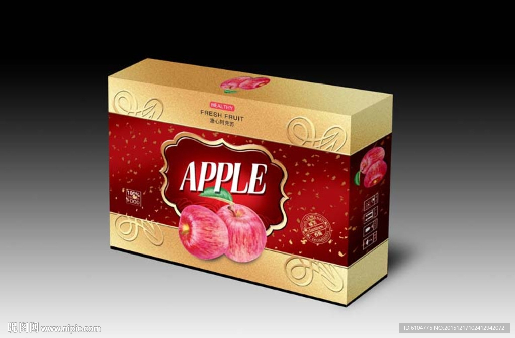 水果包装展开分层平面图