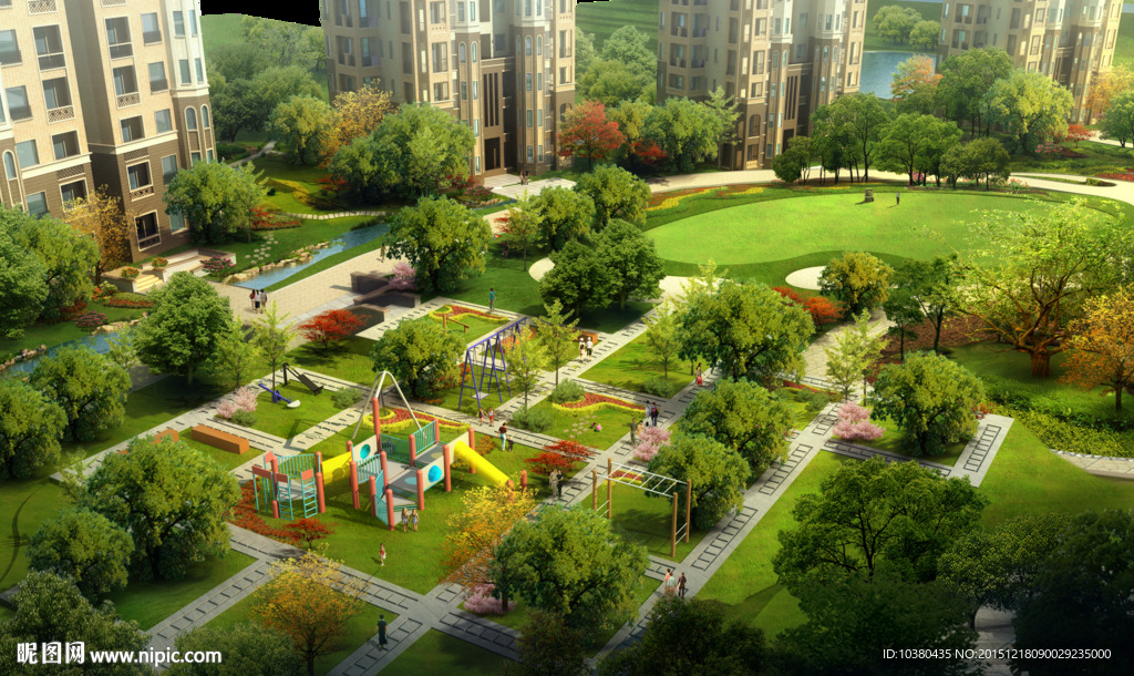 小区设施配套效果图