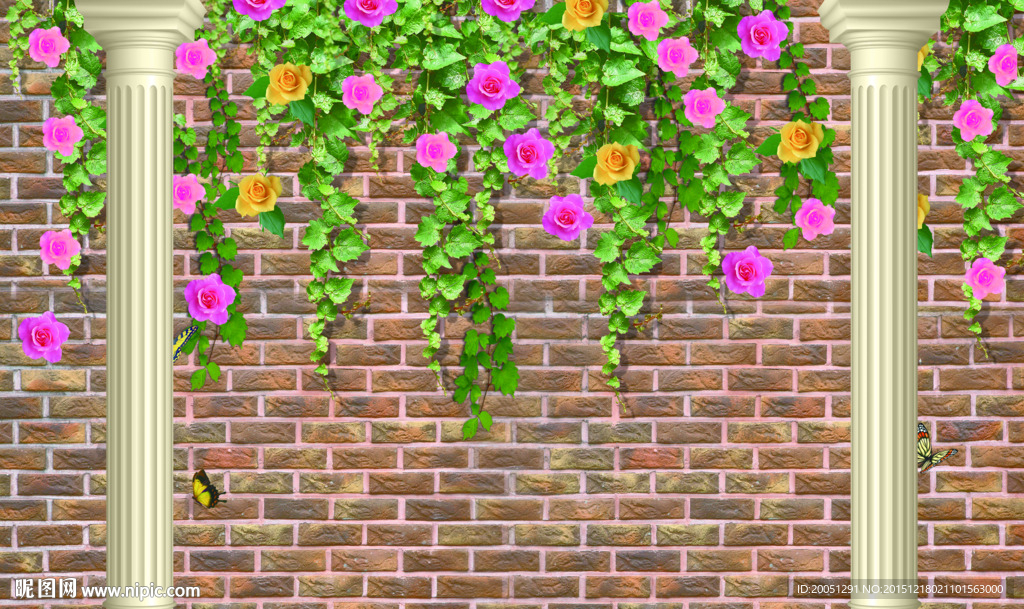 花藤背景墙
