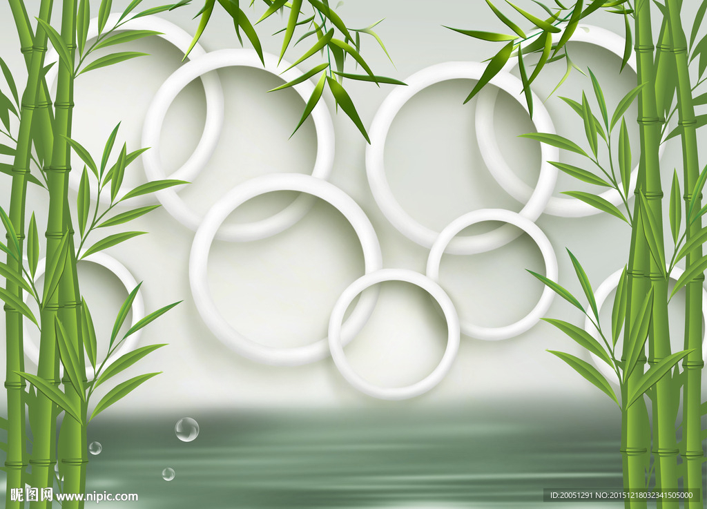 3d背景墙竹林