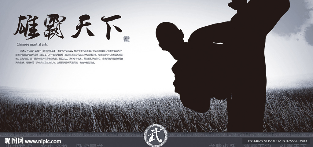 武术武馆展板