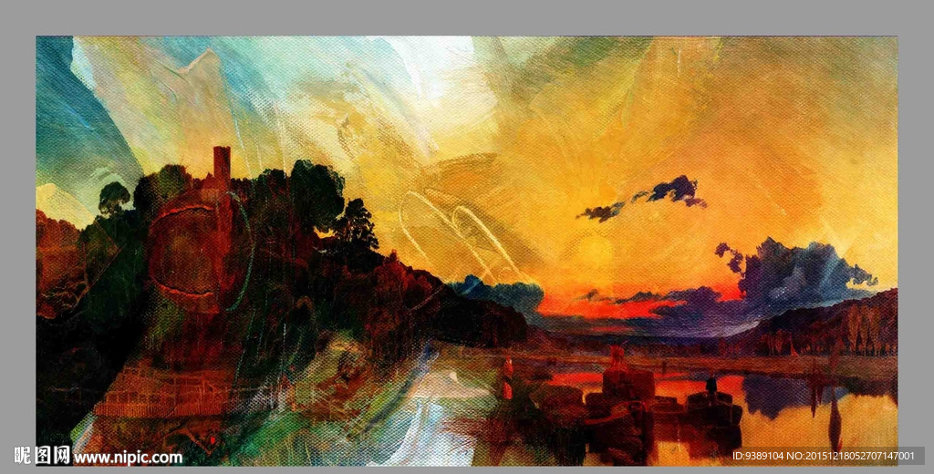抽象油画